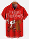 Men's Christmas Funny Graphic Short Sleeve Hawaiian Shirt